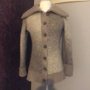 NORDSTOM COLLECTION Beige Cardigan wool apalaga and cashmere Size Small